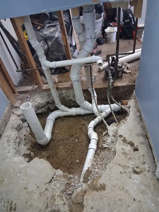 Basement Drainage Bathroom Rough In Slab Elgin Il