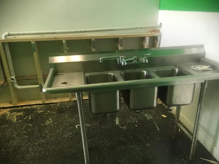 Commercial Plumbing Three Compartment Sink Elgin Il