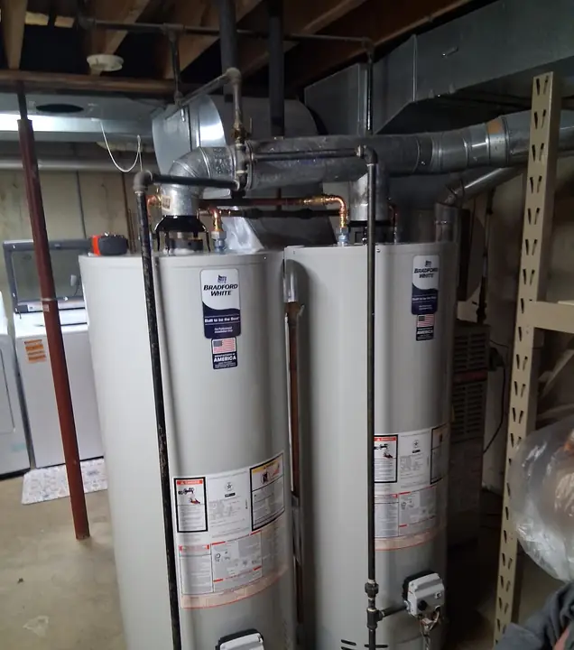 Water Heater Installation Twin Bradford White Elgin Il